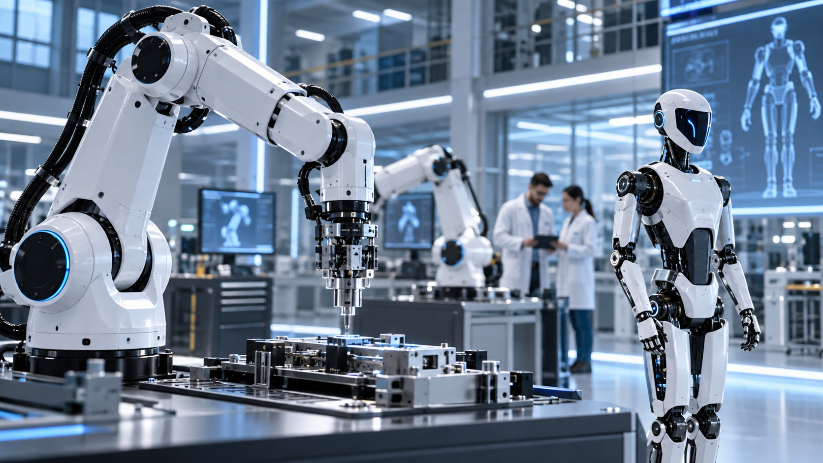 Robotic arm in an advanced lab